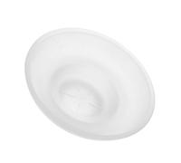 BUGUUYO Jabonera Redonda De Vidrio Transparente 11cm Soporte Antideslizante para Jabón De Barra Diseño Funcional para Baño y Cocina