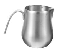 BUGUUYO Jarra de Leche Inoxidable con Asa Jarra de Café Multiusos para Espumar para Almacenar Leche y Salsa de Limpiar y Portátil