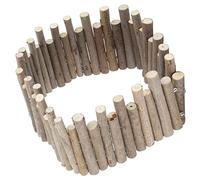 BUGUUYO Jaula De Madera para Hámster Cerca Decorativa Multiusos para Mascotas Juguete De Madera Natural para Crear Espacios Ejercicio La Jaula