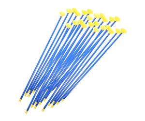 BUGUUYO Juego de 24 Flechas de Repuesto con Ventosa, 42 Cm, Accesorios de Plástico Seguros para Tiro de Cuerda, Flechas de Práctica Infantiles para Actividades al Aire Libre
