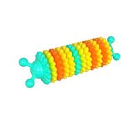 BUGUUYO Juguete Masticable para Perros Forma De Oruga para Limpiar Dientes Juguete Interactivo para Mascotas Atrae La Atención y Alivia La Soledad Fácil De Limpiar