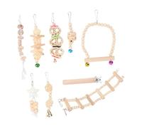 BUGUUYO Juguetes Masticables para Juguete De Puente Levadizo y De Columpio Masticable para Pájaros para Columpios y Puentes Colgantes