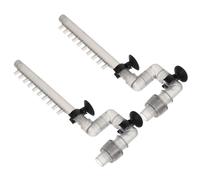 BUGUUYO Kit de Accesorios para Acuario Material Abs con 2 Piezas de Tubos de Ingreso y Egreso Montaje Rápido y Evita Acumulación de Residuos para Filtro Externo de Tanque de Peces