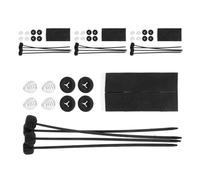 BUGUUYO Kit de Montaje de 4 Ventiladores de Refrigeración para Radiador Eléctrico Soporte de Ventilador de Transmisión Conjunto de Piezas para Instalación Automotriz Sistema de