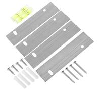 BUGUUYO Kit para Colgar Cuadros y Espejos Z Acero Inoxidable 2 Juegos Tornillos de Expansión Soportes Resistentes para Montaje Pared Adecuado para Decoración y Exposiciones