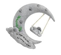 BUGUUYO Lápida para Mascotas Figuras De Gatos De Lápidas para Perros Marcas De Tumbas De Figura De Ángel Durmiendo Lápidas para Tumbas Al Aire Libre Resina Sintética Exterior