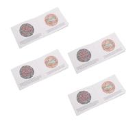 BUGUUYO Libro de Gráficos para Pruebas de Daltonismo 4 Libros Material de Papel Resistente Formato Portátil para Autoevaluación Familiar y Exámenes Visuales Profesionales