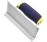 BUGUUYO Llana de Esquina para Paneles de Yeso de Acero Inoxidable Herramienta Bordeadora de Hormigón Agarre Ergonómico Paleta Curvada para Enlucir Paredes y Acabado Preciso en