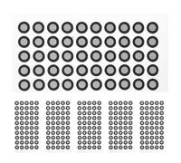BUGUUYO Marcadores de Reflexión 6 Hojas 50 Puntos para Escáner 3D Película Reflectante Pet, Fácil Uso y Almacenamiento para Operación de Escaneo 3D