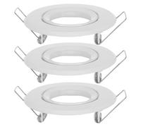 BUGUUYO Marco de montaje para focos de techo de 3 piezas: MR16 GU10, embellecedor de anillo para luces empotradas - Soporte de lámpara LED de metal para hogar, oficina y fiestas,