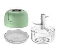 BUGUUYO Mini Picadora Eléctrica de Ajo y Verduras Portátil Capacidad de 100ml, Material Acero Inoxidable y Abs, Adecuado para Cocina y Espacios Pequeños