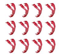 BUGUUYO Mini Pinzas para Comida Pinzas para Comer Dedos Anti-escaldaduras de Plástico Rojo, para Manipular Carne y Mantener Manos y Dedos Limpios, Uso Diario y Picnics