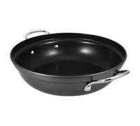 BUGUUYO Olla de Hierro Grande para Cocina en Casa y Restaurante, Sartén con Mango Resistente y Superficie Pulida Fácil de Limpiar, Adecuado para Caldo y Fideos