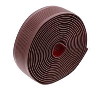 BUGUUYO Peldaños de Escalera Antideslizantes de Pvc Suave 30 Mm de Ancho Color Marrón Respaldo Autoadhesivo, Borde Flexible para Mayor Seguridad en Escaleras Interiores y Exteriores