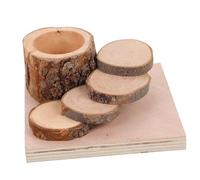 BUGUUYO Plataforma De Escalada De Madera para Hámster con Escalera y Cuenco De Alimento Juguete De Madera para Roedores para Mantener Tu Mascota y Feliz