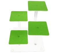 BUGUUYO Plataforma para Tomar el Sol para Reptiles de 4 Niveles Decoración para Terrarios de Lagartos y Tortugas Accesorio Sólido de Escalada para Gecos y Dragones Barbudos Multiescala