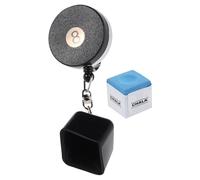 BUGUUYO Porta Tiza de Billar Retráctil Clip para Cinturón Soporte de Plástico Portátil para Tiza de Piscina y Organizador de Accesorios de Billar para Torneos y Práctica en Casa
