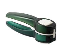 BUGUUYO Prensa para Ajos Manual de Doble Uso Trituradora y Cortador, Material Plástico y Acero Inoxidable, Accesorio Práctico para Cocina Doméstica