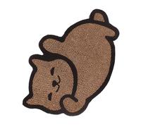 BUGUUYO Rascador De Gato Forma De Oso Mediano Alfombrilla De Arañazos para Gatos y Gatitos Protector De Sofá Juguete para Jugar y Dormir Estable y Duradero para Instinto De Arañazo y