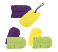 BUGUUYO Recambios De Plumero Reutilizables y Lavables 6 Unidades De Forro Polar Para Limpieza En Seco y Húmedo Uso Doméstico Oficina y Coche Sin Residuos