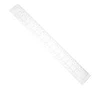 BUGUUYO Regla de Escala Transparente Maptool Lectura de Mapas 1:50000 Transportador Profesional Cartografía Calibre Mapa Herramienta de Medición de Coordenadas Geográficas