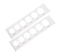 BUGUUYO Regla para Medir Diámetro de Cerezas y Arándanos, 2 Piezas de Plástico 6 Anillos de 24-34 Mm, Herramienta Precisa para Clasificación de Frutas en Cocina y Huerto