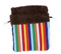 BUGUUYO Saco De Dormir Bolsa para Mascotas 25x30cm Rainbow Stripes Duradero y Fácil De Limpiar