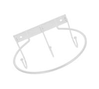 BUGUUYO Soporte de Balones de Baloncesto Montado Pared Estante Resistente para Almacenamiento y Exhibición de Pelotas Deportivas para Hogar y Tiendas Color Blanco Ganchos