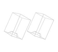 BUGUUYO Soporte Metálico para Pantallas de Lámparas DIY Marco Rectangular 12-20 CM 2 Piezas Compatible Portalámparas E27 Accesorio para Lámparas Colgantes Mesa Uso en Decoración de