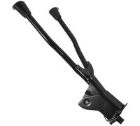 BUGUUYO Soporte para Bicicleta con Doble Pata Ajustable Soporte Estable para Bicicletas de Montaña Caballete Plegable Resistente para Estacionamiento Seguro Color Negro