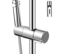 BUGUUYO Soporte para Cabezal de Ducha Ajustable 18-25 MM Soporte Fijo Plástico para Manija de Ducha Compatible Montaje Seguro para Baño Ángulo Regulable