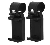 BUGUUYO Soporte para Teléfono 2 Piezas Soporte para Volante de Coche Ángulo Ajustable Instalación sin Herramientas Accesorios para Automóvil