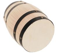 BUGUUYO Taburete de Barril de Jardín Retro de Madera, Beige | Forma de Roble, Ligero y Portátil, para Césped y Balcón, Estilo Rústico de Viñedo