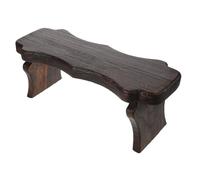 BUGUUYO Taburete Madera Maciza Estilo Japonés Pequeño Asiento Portátil Banco de Meditación y Reposapiés Multifuncional para Entrada Salón Oficina y Dormitorio