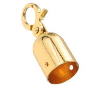 BUGUUYO Tapón de Extremo de Cuerda de Acero Inoxidable Dorado Gancho para Cuerda de Poste Mediano Accesorio para Barreras de Control de Multitudes Adecuado para Hoteles Museos y