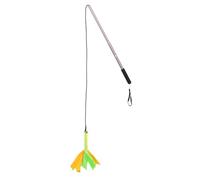 BUGUUYO Teaser telescópico para Perros Poste para Perros Teaser Interactivo de Gatos Varita Teaser Juguete Barra de coqueteo Extensible Teaser de Perro Ligar Palo de Perro Teaser de Gato