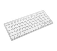 BUGUUYO Teclado Inalámbrico Hebreo Ultradelgado Portátil con Teclas Silenciosas Diseño Compacto y Completo para Ordenador para Oficina y Viaje