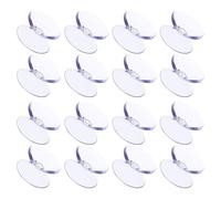 BUGUUYO Ventosas Antideslizantes de PVC Transparentes para Mesa de Vidrio 100 Unidades de 10 X 20 MM Cojines Protectores de Doble Succión Espaciadores y Parachoques para Muebles Uso