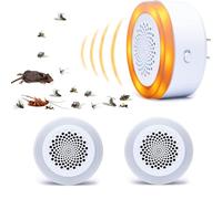 BugWomp Repelente de plagas ultrasónico, repelente electrónico de ratones con sistema de control de ratas no tóxico, repelente de mosquitos en interiores, enchufe repelente de insectos para interiores