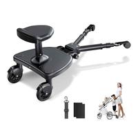 BugyKido Patinete Carro Bebe Universal con Asiento más Ancho, Tablero Buggy Board para Niños de 2 a 6 Años, Carga de 25 kg, Compatible con más del 99% de los Cochecitos