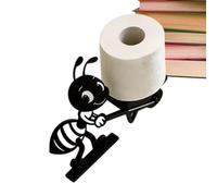 Bugz Style Rack, Tissue Roll Dispenser, Wall Mount Adhesive, Creative 3D Printed Bathroom Holder Stand, Easy Install No Tools Design, Fun Animal Minimal Decor, Bar Restaurant Hotel RV Use