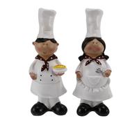 Buhdjfnke 1 par de Decoracion de Cocinero de Decoracion de casa Artesanias de Resina Gabinete de Vino Decoracion de panaderia Restaurante Ventana