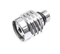 Buhdjfnke 1 regulador de inmersión plateado accesorio de buceo conector 3/8-24 a hembra 9/16-18 adaptador de manguera ajustable herramienta de conexión de cobre