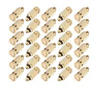 Buhdjfnke 10 Boquillas Nebulizadoras de Latón, Orificio de 0,02 Pulgadas/0,5 mm, Boquilla Nebulizadora de Alta Presión para Exteriores, Cabezal Antigoteo.