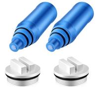 Buhdjfnke 2 Líneas de Retorno Roscadas de 1,5" para Piscina y SPA con 2 Protectores de Skimmer de 9" para Piscina Elevada y Tapón de Invernaje.