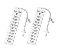 Buhdjfnke 2 Piezas Regalos de Marcapáginas Cristianos, 2024 Regalos Cristianos Marcapáginas Inspiradores Saludo, Regalo de Iglesia Religiosa