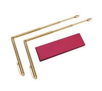 Buhdjfnke 2 Varillas de Radiestesia de Metal Puro, 2 Varillas de Radiestesia de Metal Puro, Detector de Metales, Herramienta Portátil para Buscar Dragones, Bolígrafo para Varita de Adivinación.