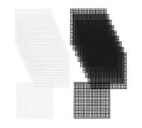 Buhdjfnke 20 hojas de lienzo de plástico, 10 x 10 cm, de plástico, tela de punto de aguja, almohadillas de elástica para bordar