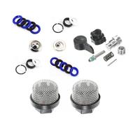 Buhdjfnke 244194 235014 Juego de Válvula de Drenaje de Válvula de Pulverizador y Filtro de Entrada de Manguera 246385 para Kit de Reparación de Bomba 390 395 490 495 595