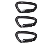 Buhdjfnke 3 Piezas 24KN de Resorte de Aluminio D-Ring Escalada en MontañIsmo Downhill Tree Guard de Resorte Multifuncionales